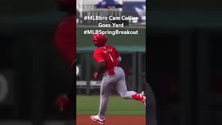 Cincinnati Reds MLBbro Cam Collier hit his first bro bomb of MLB Spring Breakout 🔥🔥 mlbbro [upl. by Rebmaed]