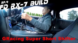 FD RX7 Build EP 4 GRacing Super Short Shifter installation [upl. by Gerstein]