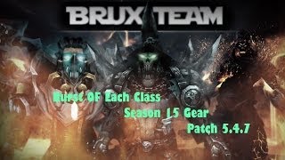 Ultimate Burst Of Each Class  Wow Mop 547 S15 Gears PTR [upl. by Nnayelhsa]