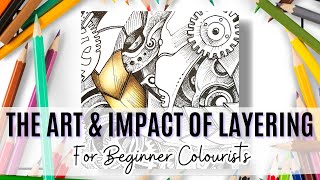 Mastering Layering The Art and Impact of Pencil Layering for Beginner Colourists adultcoloring [upl. by Ilysa]