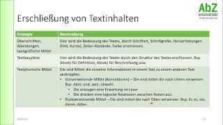 Bedeutungserschließung 5  Erschließung von Textinhalten [upl. by Ck]