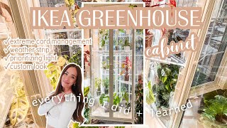 DIY Ikea greenhouse🌱  EXTREME cord management🔌  aesthetic  custom ✨design✨ [upl. by Kaden]