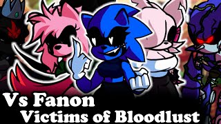 FNF  Vs Fanon Victims of Bloodlust  ModsHardGameplay [upl. by Kirrad]