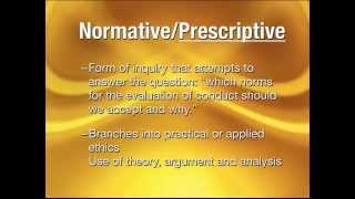 Normative and NonNormative Ethics [upl. by Fiel701]