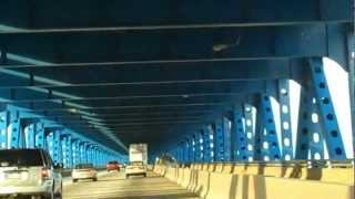 Philadelphia Girard Point Bridge Painted Blue [upl. by Ahsenet]