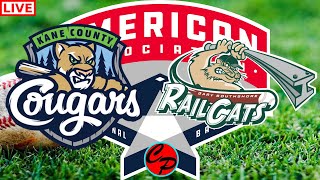 Kane County Cougars vs Gary SouthShore RailCats American Association Baseball Live Game Cast amp Chat [upl. by Leamiba]