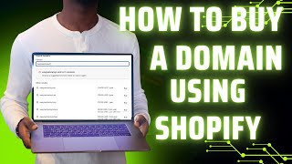 How To Buy A Domain Using Shopify 2024 [upl. by Maryly710]