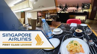 SINGAPORE AIRLINES FIRST CLASS LOUNGE SYDNEY [upl. by Amil836]