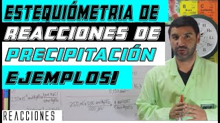 4Reacciones 72 Estequiometría de Reacciones de PrecipitaciónEjercicio [upl. by Eenttirb786]