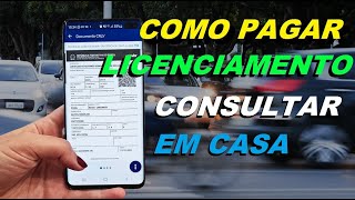 como pagar consultar documento licenciamento do veiculo 2022 2023 [upl. by Labana]