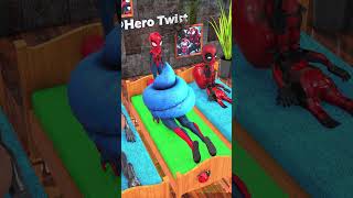 Heros In Multiverse Going Crazy 😂😂😂 animatedshort spiderman shorts [upl. by Airotel52]