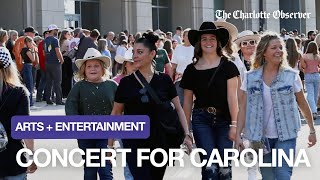 Concert for Carolina Thousands Gather In Charlotte Supporting Hurricane Helene Victims [upl. by Coben]