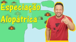 Especiação Alopátrica  Tipos de Especiação  Biologia com o Tubarão em Segundos [upl. by Hanleigh308]