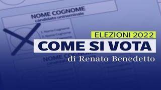 Come votare senza errori alle elezioni di domenica il video della scheda [upl. by Mortensen]