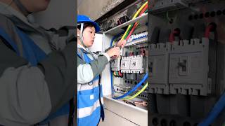 contactor connection electrician girl electrical tools electric electrician electrictrick358 [upl. by Alleuol]