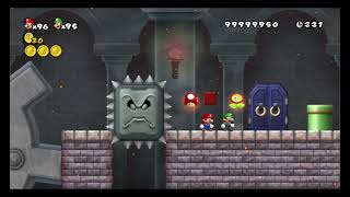 Depot Super Mario Bros Wii SMDylanYT edition 2 player 7Castle gameplay [upl. by Allisan490]