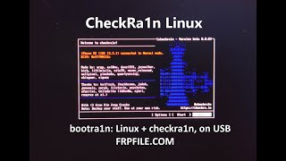 CheckRa1n Linux BootRa1n USB Run CheckRa1n without install for windows user [upl. by Nyrok]