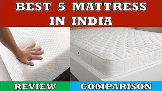 Best 5 Mattress in India  Review and Comparison [upl. by Pettifer]