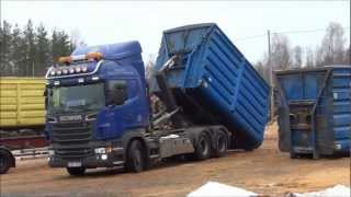 Scania R560 6x4 Load Exchanger [upl. by Eibreh]