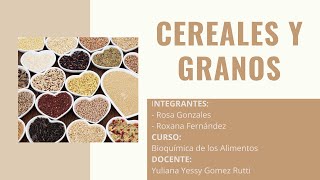 CEREALES Y GRANOS [upl. by Hinch]