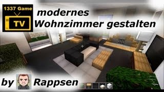 Minecraft Lets Play  modernes Wohnzimmer gestalten [upl. by Forta]