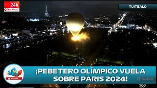 Así encendieron el Pebetero Olímpico volador de Paris 2024 tras espectacular Ceremonia Olímpica [upl. by Geoffrey22]