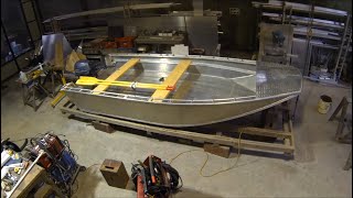 14 foot welded aluminum boat build [upl. by Yrroc]