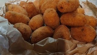 SUPPLI di RISO con mozzarella filante 🤩 morbidi dentro e croccanti fuori 😋😋😋💖 suppliallaromana [upl. by Babs]