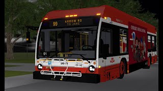 Toronto Transit Commission Roblox 2024 Novabus LFS HEV 3618  99 Arrow Rd [upl. by Rolph46]