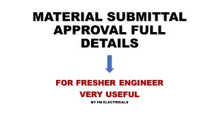 HOW TO PREPARE MAT SUBMITTAL APPROVALS PART 2 [upl. by Weig]