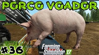 36  Porcos Flutuam  Como Alimentar os Porcos  Farming Simulator 17 [upl. by Ansela]