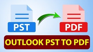 How to convert Outlook emails to PDF  Export outlook Pst to Pdf  Save Outlook emails as PDF [upl. by Shaina]