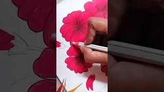 Mandara Fula 🌺youtubeshorts jyotiart painting flowers artbyjyoti0 [upl. by Hughes]