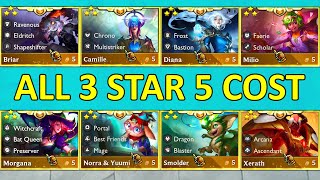 Set 12 ALL 5 Cost Units 3 Star ⭐⭐⭐ [upl. by Corinne]