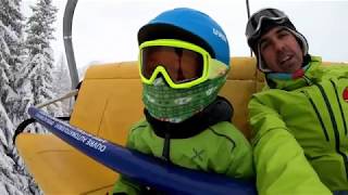 Powder skiing in Alta Badia  Dolomites with the kids [upl. by Caniff]