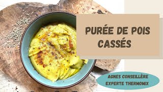 Purée de pois cassés ou BISARRA au thermomix 🌶tm6 recette simple et rapide [upl. by Ilat110]