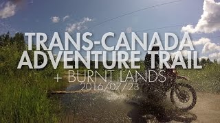 40km of Dirt TransCanada Adventure Trail  Burnt Lands [upl. by Candide]