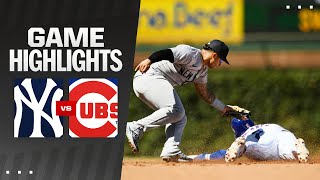 Yankees vs Cubs Game Highlights 9724  MLB Highlights [upl. by Groos]