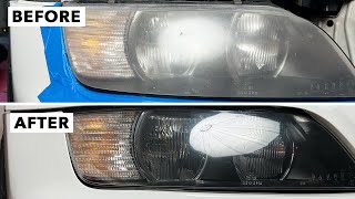 QUICK and EASY Headlight Restoration on the BMW Z3 [upl. by Nadbus]