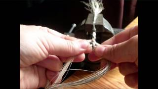 JEWELEECHES how to make a 4 strand round braid with horsehair TUTORIAL vlechten met paardenhaar [upl. by Htims]