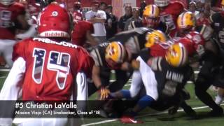 Christian LaValle  Mission Viejo CA Class of 2018 [upl. by Lerred363]