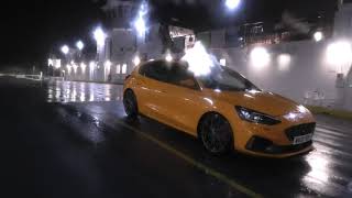 Ford Focus ST Mk4 M330 Torpoint Ferry in Storm Isha [upl. by Kinny]