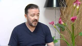 Ricky Gervais talks about hosting the Golden Globes again  NEW INTERVIEW [upl. by Nylidnarb]