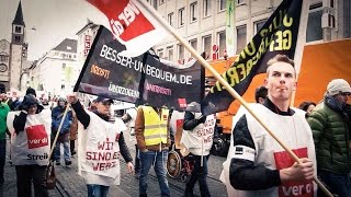 Verdi Streik Öffentlicher Dienst April 2016 [upl. by Haidabez]