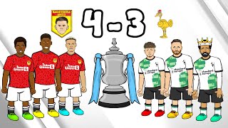 Manchester United 43 Liverpool FA Cup 2324 Parody Diallo Goal Goals Highlights Song [upl. by Alih691]