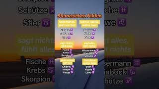 Sternzeichen Fakten 🗯️ sternzeichen orakel astrologie horoskop tierkreiszeichen [upl. by Web]