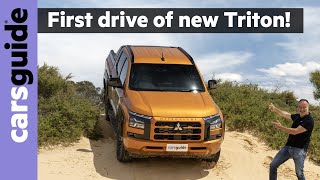 Mitsubishi Triton 2024 review Prototype of new Ford Ranger rival tested before Australian launch [upl. by Clayton]