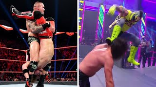 10 Minutes of WWE Wrestlers Stealing Finishers [upl. by Thorncombe]