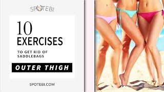 The Best OUTER THIGH WORKOUT for Getting Rid of SADDLEBAGS [upl. by Htenek]