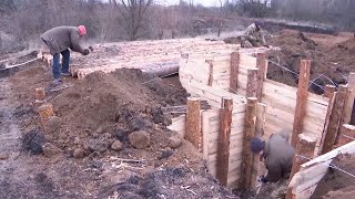 Ukraine digs trenches as part of defensive fortifications in northeast region of Kharkiv [upl. by Enneirb59]